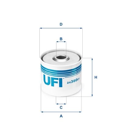 UFI Kraftstofffilter (24.360.01)