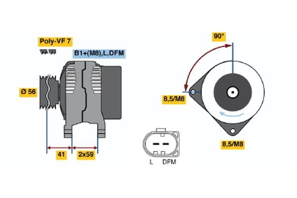 BOSCH Generator (0 986 047 450)