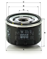 MANN-FILTER Ölfilter (W 75/3)