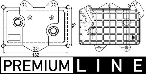 MAHLE Ölkühler, Motoröl (CLC 36 000P)