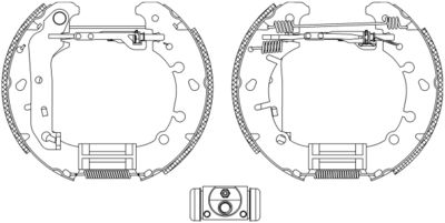 HELLA Bremsbackensatz (8DB 355 004-841) Thumbnail