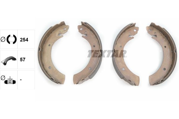 TEXTAR Bremsbackensatz (91044300)