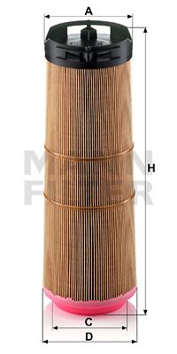 MANN-FILTER Luftfilter (C 12 133) Thumbnail