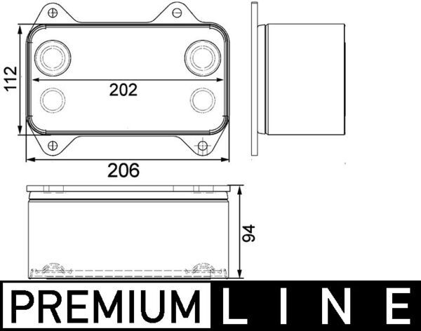 MAHLE Ölkühler, Motoröl (CLC 63 000P) 4057635068017 CLC 63 000P