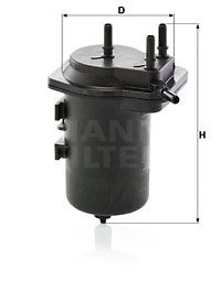 MANN-FILTER Kraftstofffilter (WK 939/6)
