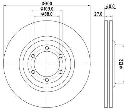 HELLA Bremsscheibe (8DD 355 125-231)