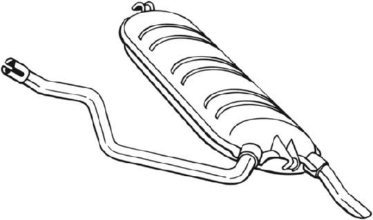 BOSAL Endschalldämpfer (278-235) Thumbnail