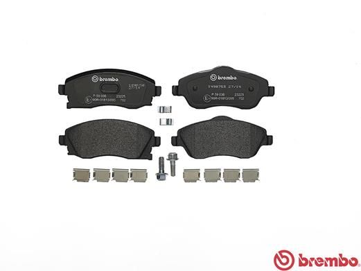 BREMBO Bremsbelagsatz, Scheibenbremse (P 59 036)