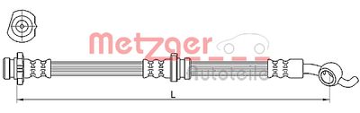 METZGER Bremsschlauch (4110391)