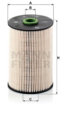 MANN-FILTER Kraftstofffilter (PU 936/1 x) Thumbnail