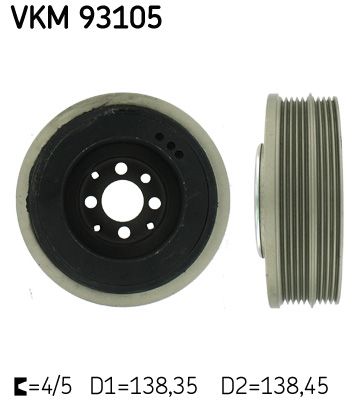 SKF Riemenscheibe, Kurbelwelle (VKM 93105)