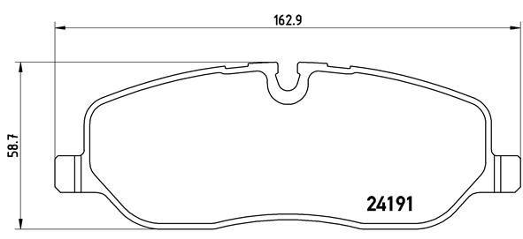 BREMBO Bremsbelagsatz, Scheibenbremse (P 44 014)