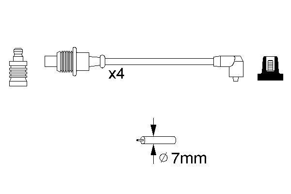 BOSCH Zündleitungssatz (0 986 356 767)