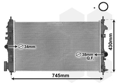 VAN WEZEL Kühler, Motorkühlung (37002474) Thumbnail