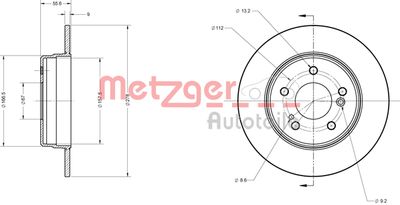 METZGER Bremsscheibe (6110039)