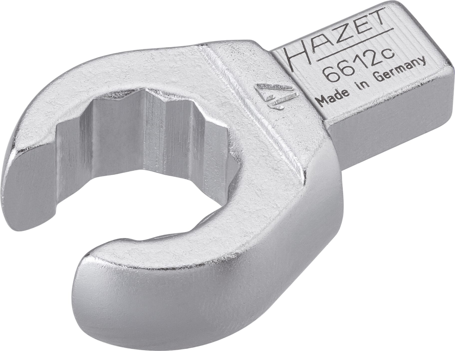 HAZET Einsteck-Ringschlüssel ∙ offen 6612C-17 ∙ Einsteck-Vierkant 9 x 12 mm ∙ Außen-Doppel-Sechskant Profil ∙ 17 mm HAZET Einsteck-Ringschlüssel ∙ offen 6612C-17 ∙ Einsteck-Vierkant 9 x 12 mm ∙ Außen-Doppel-Sechskant Profil ∙ 17 mm
