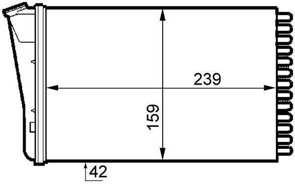 MAHLE Wärmetauscher, Innenraumheizung (AH 155 000S)