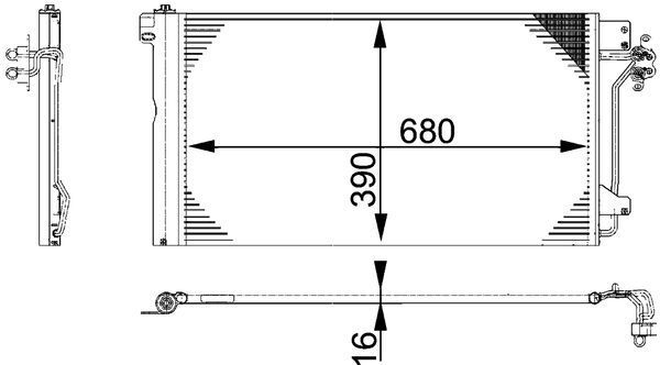 MAHLE Kondensator, Klimaanlage (AC 662 000S)