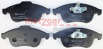 METZGER Bremsbelagsatz, Scheibenbremse (1170672)