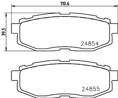 HELLA Bremsbelagsatz, Scheibenbremse (8DB 355 014-341)