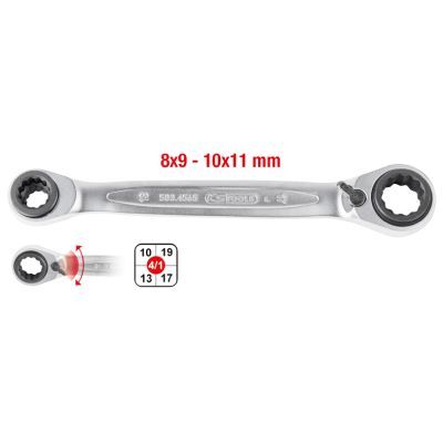 KS TOOLS Ratschen-Ringgabelschlüssel (503.4628-E)
