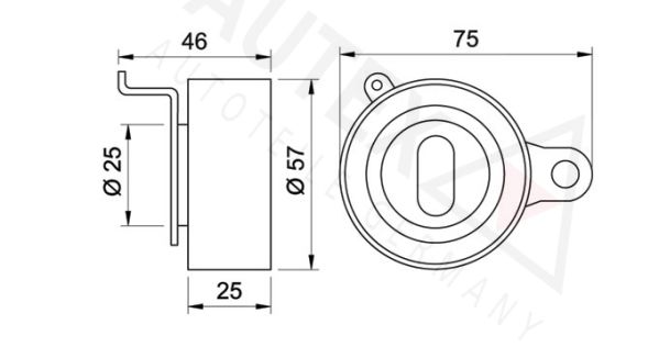 AUTEX Spannrolle, Zahnriemen (641805)