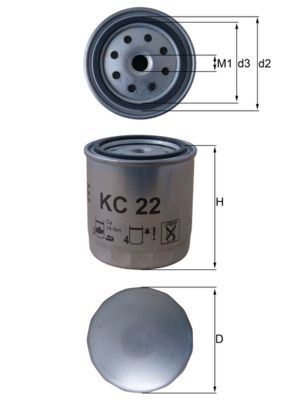 KNECHT Kraftstofffilter (KC 22) Thumbnail