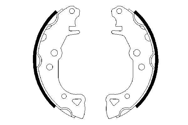 BOSCH Bremsbackensatz (0 986 487 252)