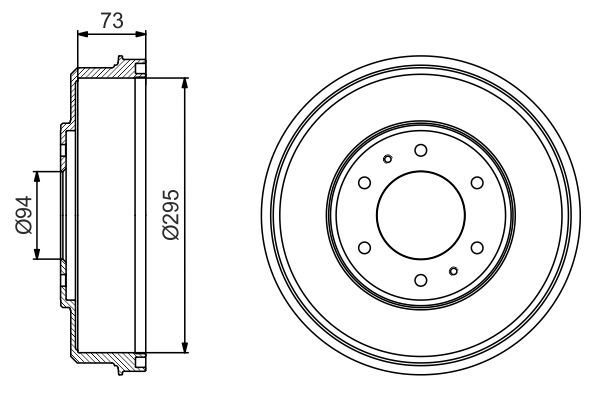 BOSCH Bremstrommel (0 986 477 232)