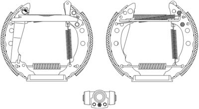 HELLA Bremsbackensatz (8DB 355 003-741)