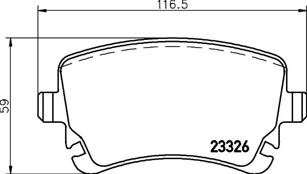 BREMBO Bremsbelagsatz, Scheibenbremse (P 85 143)