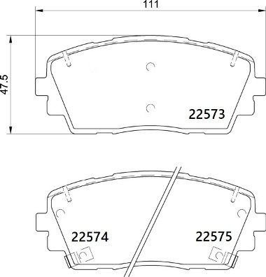 BREMBO Bremsbelagsatz, Scheibenbremse (P 30 115)
