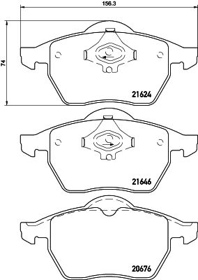 HELLA Bremsbelagsatz, Scheibenbremse (8DB 355 007-881)