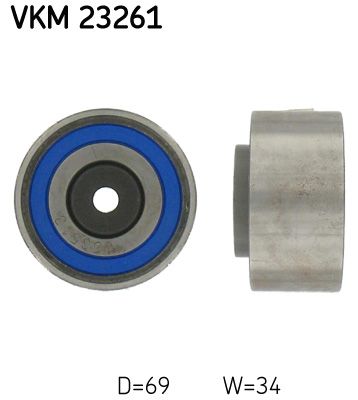 SKF Umlenk-/Führungsrolle, Zahnriemen (VKM 23261)