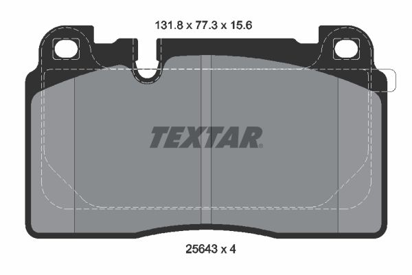 TEXTAR Bremsbelagsatz, Scheibenbremse (2564302)