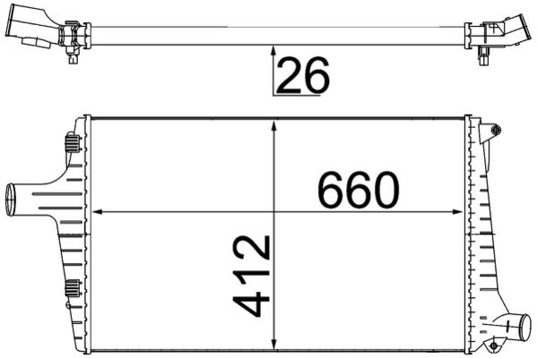 MAHLE Ladeluftkühler (CI 335 000S) Thumbnail