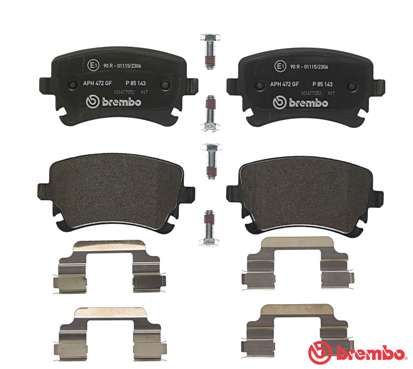 BREMBO Bremsbelagsatz, Scheibenbremse (P 85 143) 8020584080122 P 85 143