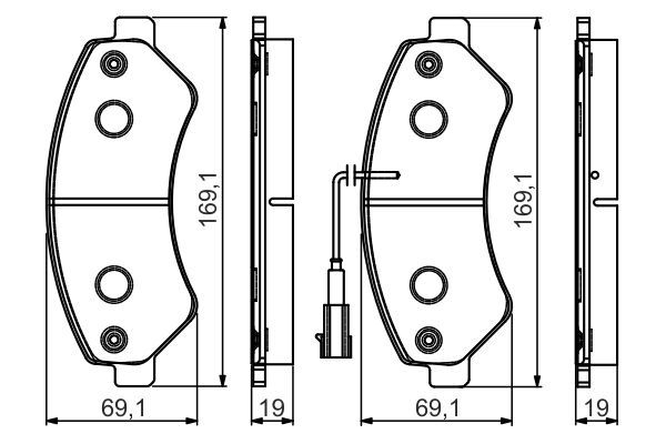 BOSCH Bremsbelagsatz, Scheibenbremse (0 986 495 095) BOSCH Bremsbelagsatz, Scheibenbremse (0 986 495 095)