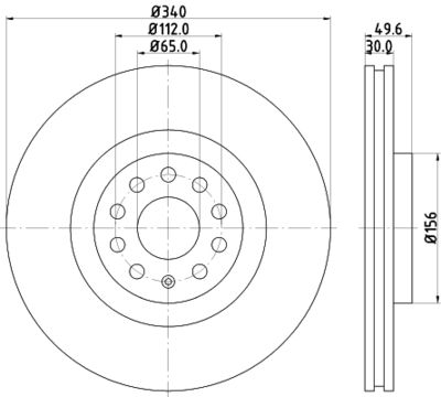 HELLA Bremsscheibe (8DD 355 129-241)