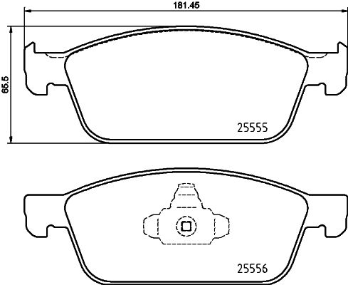 BREMBO Bremsbelagsatz, Scheibenbremse (P 24 199)