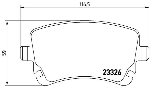 BREMBO Bremsbelagsatz, Scheibenbremse (P 85 076)