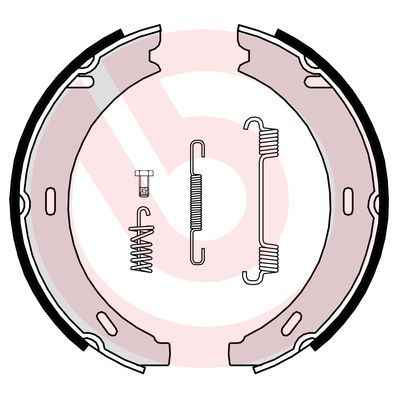 BREMBO Bremsbackensatz, Feststellbremse (S 50 502) 8432509642115 S 50 502