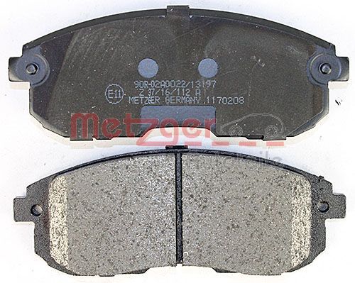 METZGER Bremsbelagsatz, Scheibenbremse (1170208) METZGER Bremsbelagsatz, Scheibenbremse (1170208)