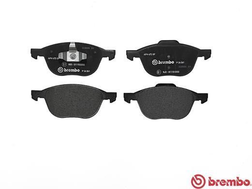 BREMBO Bremsbelagsatz, Scheibenbremse (P 24 061)