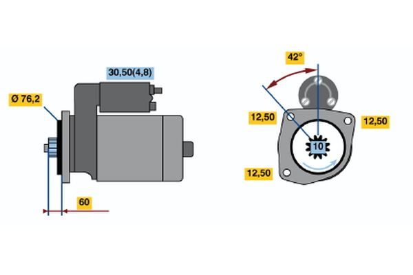 BOSCH Starter (0 001 123 020)