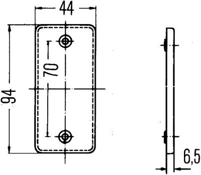 HELLA Rückstrahler (8RA 003 326-001) 4082300171600 8RA 003 326-001