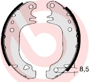 BREMBO Bremsbackensatz (S 61 535)