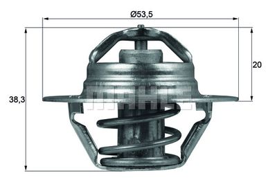 MAHLE Thermostat, Kühlmittel (TX 88 82D)