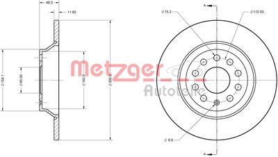 METZGER Bremsscheibe (6110747)