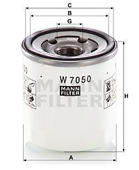 MANN-FILTER Ölfilter (W 7050) Thumbnail